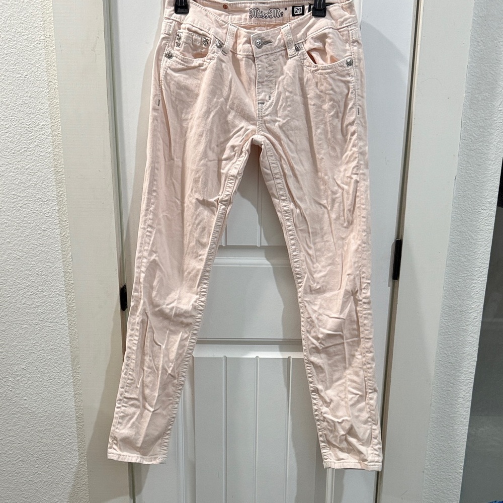Miss Me Light Pink Denim